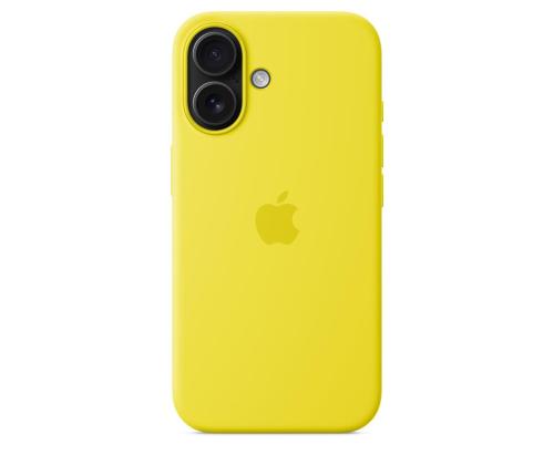 Apple Silicone Case with Magsafe, iPhone 16, kollane - Ümbris