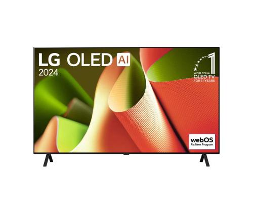 LG OLED AI B4, 55'', OLED, 4K UHD, must - Teler
