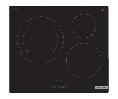 Bosch seeria 4, laius 59,2 cm, raamita, must - Integreeritav induktsioonpliidiplaat