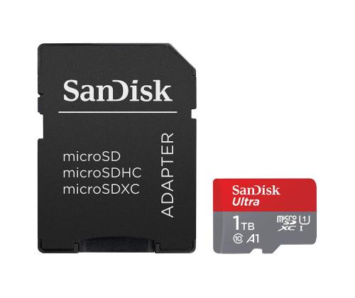 SanDisk Ultra microSDXC, 1 TB, hall - MicroSD mälukaart SD adapteriga