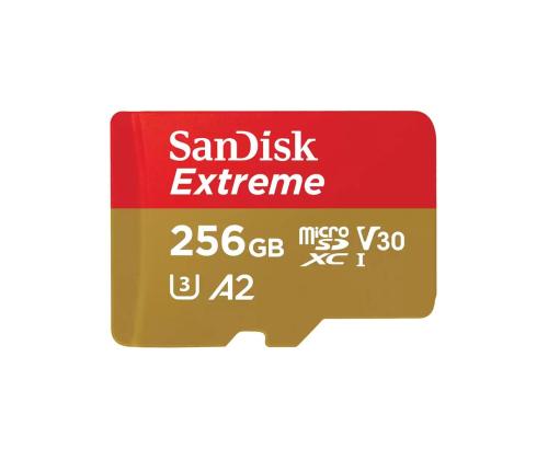 SanDisk Extreme microSDXC UHS-I CARD, 256 GB - Mälukaart