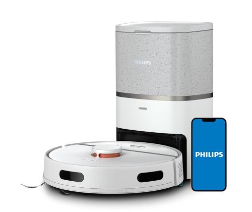 Philips HomeRun 3000 Aqua, märg- ja kuivpuhastus, valge - Robottolmuimeja