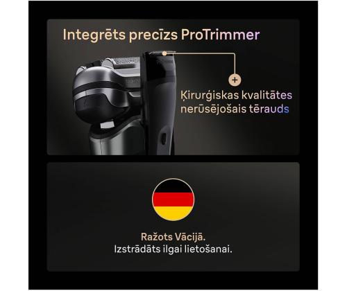 Braun Series 9 Pro+ Wet & Dry, 6-ühes SmartCare keskus ja PowerCase reisikarp, tumehall - Pardel