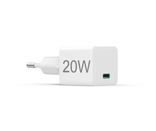 Hama Fast Charger, USB-C, 20 W, valge - Vooluadapter