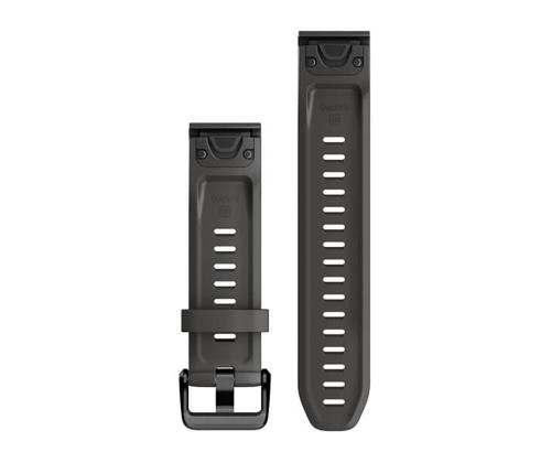 Garmin fenix 7S, 20mm, QuickFit, must silikoon - Vahetusrihm