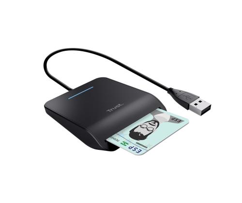 Trust Primo, USB-A, must - ID-kaardilugeja