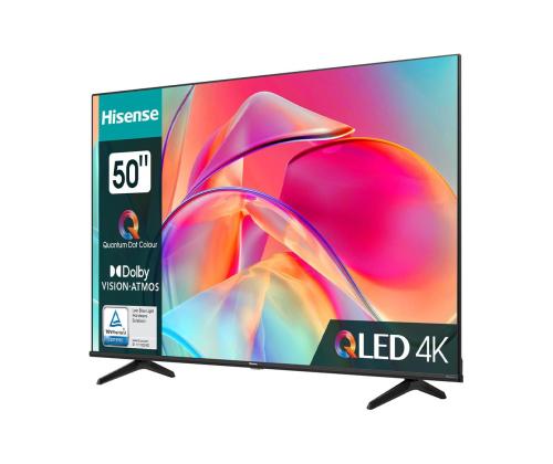 Hisense E7KQ, 50", Ultra HD, QLED, must - Teler