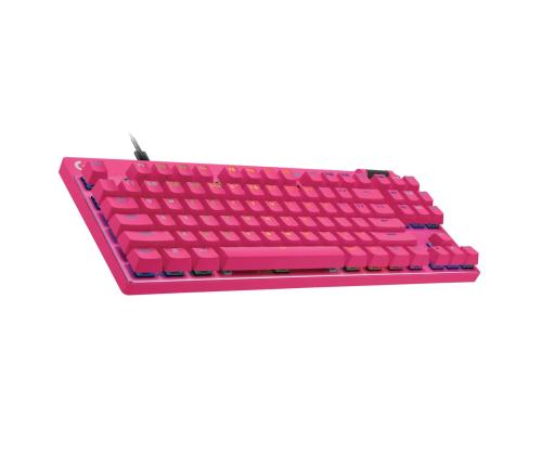 Logitech Pro X TKL Rapid, US, roosa - Klaviatuur