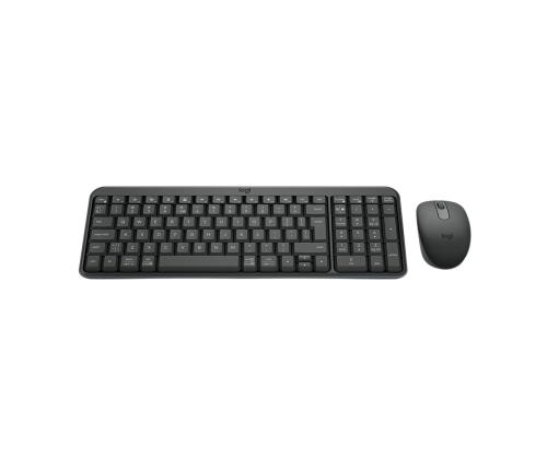 Logitech MK250 Compact, Bluetooth, US, must - Juhtmevaba desktop
