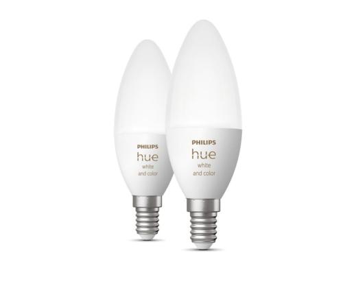 Philips Hue White and Color, E14, 2 tk, värviline - Nutivalgusti