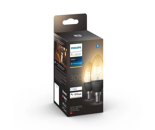 Philips Hue White, E14, pehme valge, hõõgniidiga, 2 tk - Nutivalgusti