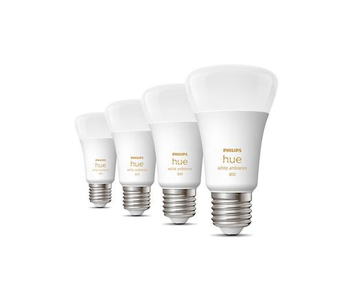 Philips Hue White Ambiance 800, E27, valge, 4 tk - Nutivalgusti
