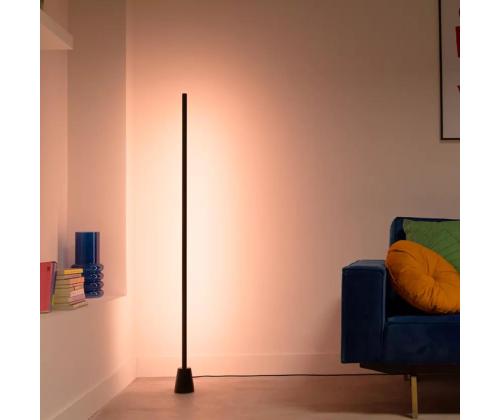 Wiz Gradient Floor Light, RGB, Bluetooth, Matter, must - Nutivalgusti