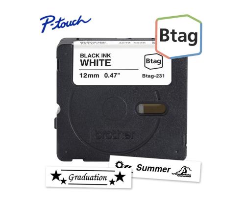 Brother Btag 231, 4m, must/valge - Silditeip