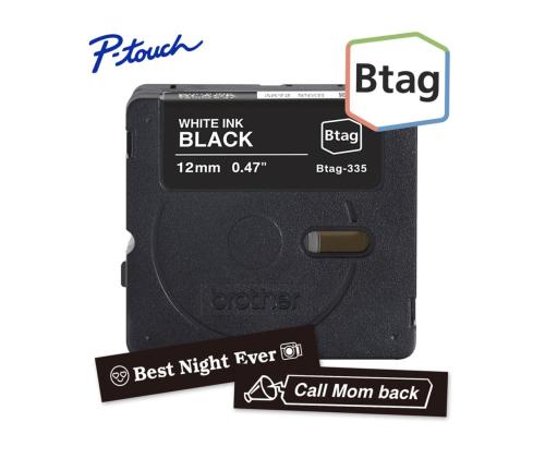 Brother Btag 335, 4m, valge/must - Silditeip