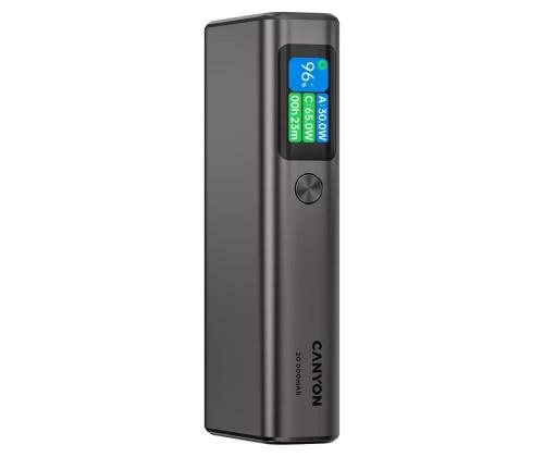 Canyon OnPower 230, 20000 mAh, tumehall - Akupank