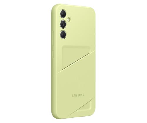 Samsung Card Slot Cover, Galaxy A34, kaarditaskuga, heleroheline - Ümbris