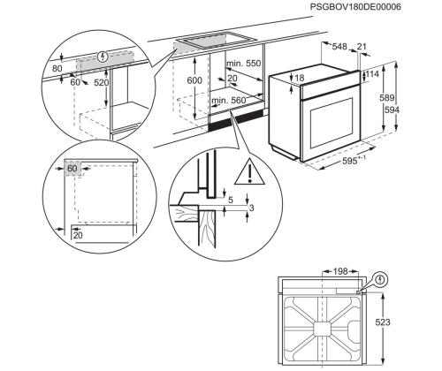 Electrolux SenseCook 700, 72 L, roostevaba teras - Integreeritav ahi