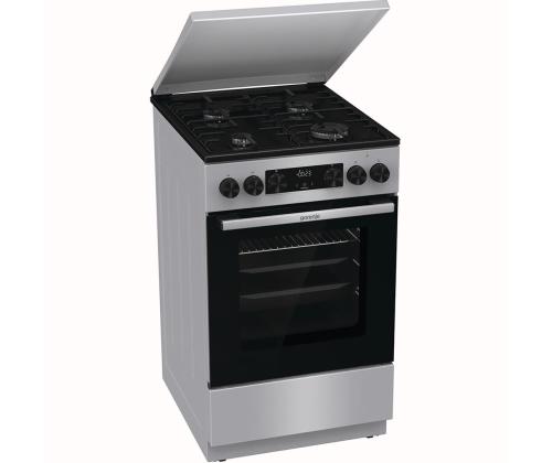 Gorenje, 70 L, laius 50 cm, hall - Gaasipliit elektriahjuga