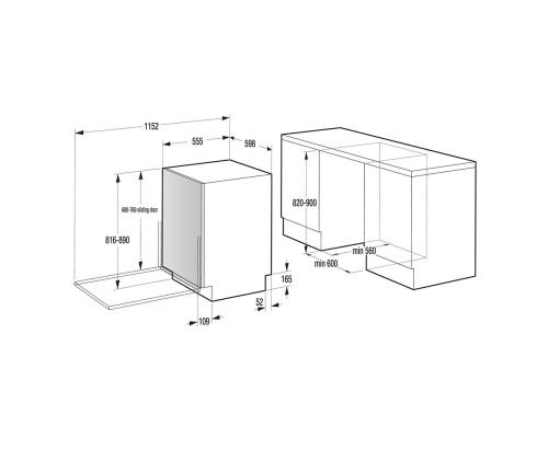 Hisense, 16 nõudekomplekti - Integreeritav nõudepesumasin