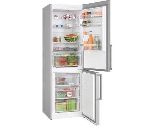 Bosch, NoFrost, 321 L, kõrgus 186 cm, roostevaba teras - Külmik