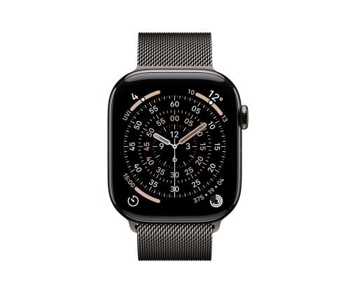 Apple Watch 11, 46 mm, GPS + Cellular, Milanese loop, M/L, titaan, must - Nutikell