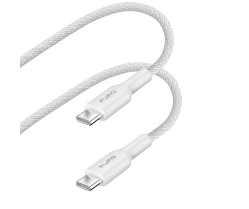 Puro Fabrik 2.0, USB-C, 240 W, 2 m, valge - Kaabel