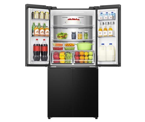 Hisense, Cross Door, No Frost, 483 L, kõrgus 179 cm, must - SBS-Külmik