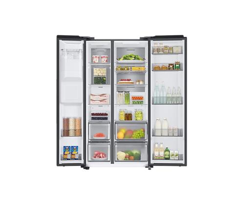 Samsung, vee- ja jääautomaat veevõrguga, 634 L, kõrgus 178 cm, must - SBS-külmik