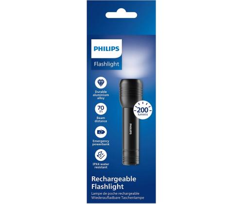 Philips Torch, 200 lm, must - Taskulamp