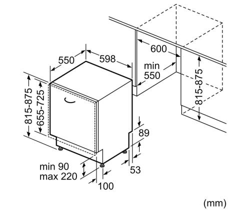 Bosch, Seeria 8, 14 nõudekomplekti - Integreeritav nõudepesumasin