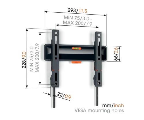 Vogels TVM 3203 Fixed TV Wall Mount, 19"-50'', must - LCD kinnitus