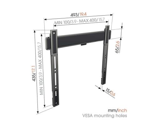 Vogel's TVM 5405 Fixed, fikseeritud, 32'' - 77'', hall - Teleri seinakinnitus