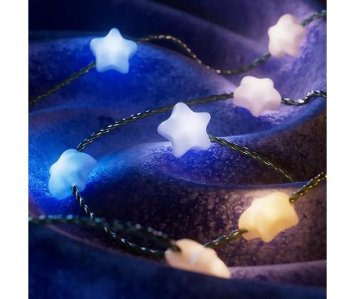 Twinkly Candies Stars, RGB, 100 LED, USB-C, 6 m, läbipaistev - Nutivalgusti