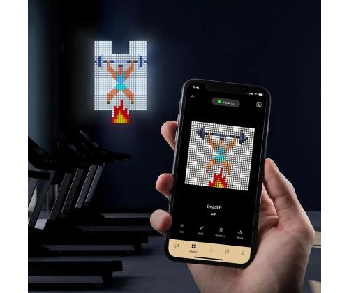 Twinkly Squares, 3 paneeli, IP20, laienduskomplekt, must - Nutikad valguspaneelid