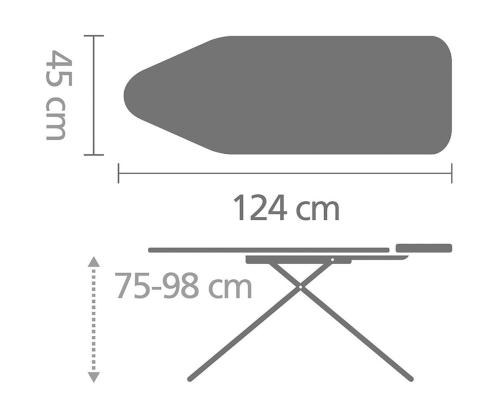Triikimislaud Brabantia 124 x 45 cm