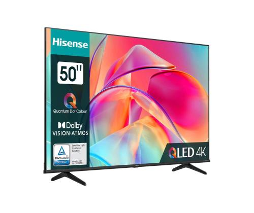 Hisense E7KQ, 50", Ultra HD, QLED, must - Teler