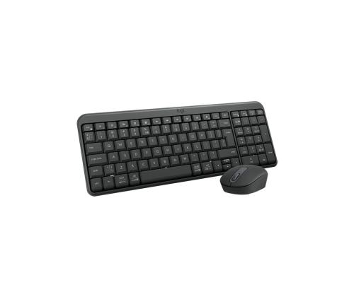 Logitech MK250 Compact, Bluetooth, US, must - Juhtmevaba desktop