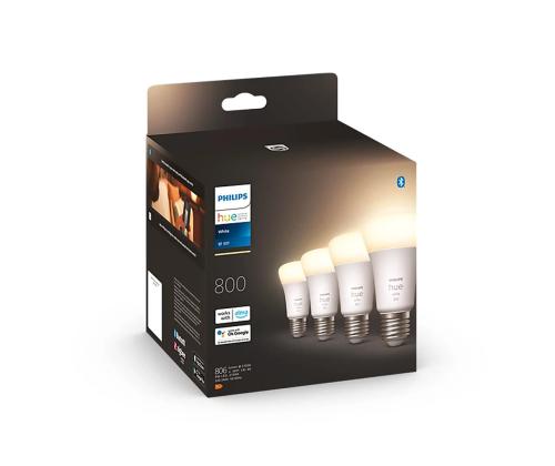 Philips Hue White, E27, valge, 4 tk - Nutivalgusti