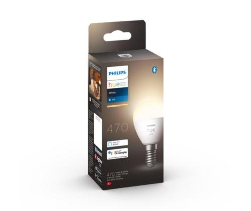 Philips Hue White Lustre, Läikiv, P45, E14, valge - Nutivalgusti