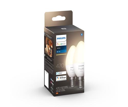 Philips Hue White, E14, pehme valge, 2 tk - Nutivalgusti