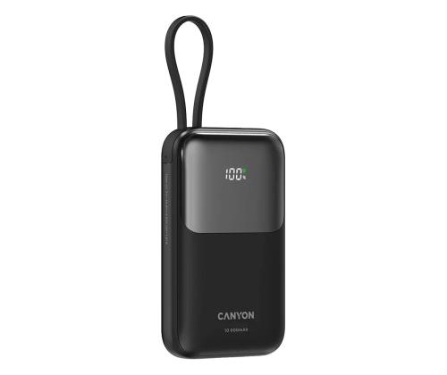 Canyon OnPower 101, 10 000 mAh, must - Akupank