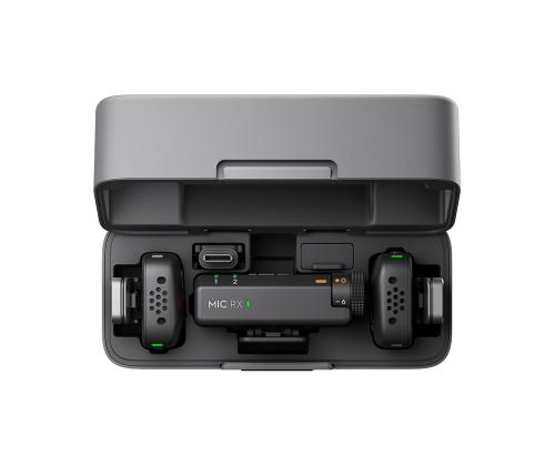 Dji Mic Mini, 2 TX + 1 RX + Charging Case, must - Juhtmevaba mikrofon
