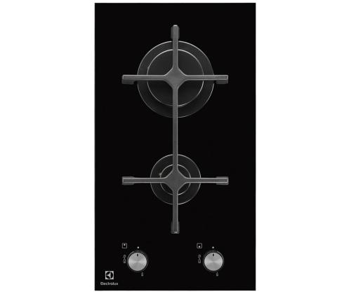 Electrolux, laius 29 cm, must - Integreeritav gaasipliidiplaat