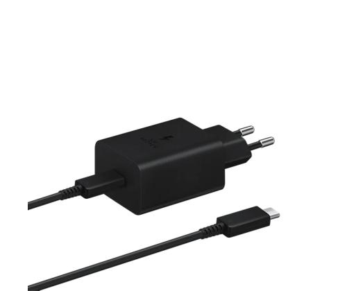 Samsung Super Fast Charging, USB-C, 45 W, must - Vooluadapter ja USB-C kaabel