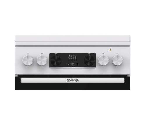 Gorenje, 62 L, laius 50 cm, valge - Gaasipliit elektriahjuga