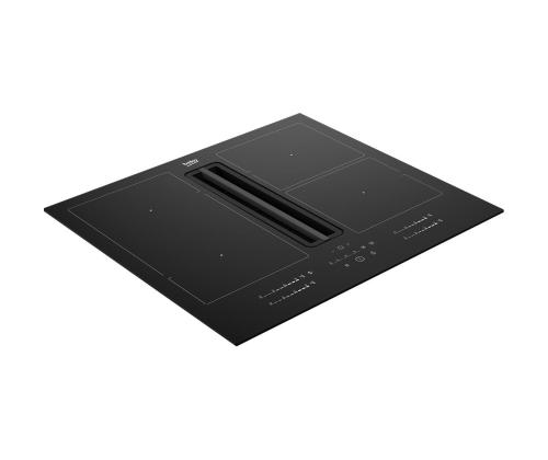 Beko, laius 60 cm, must - Integreeritav induktsioonpliit õhupuhastiga