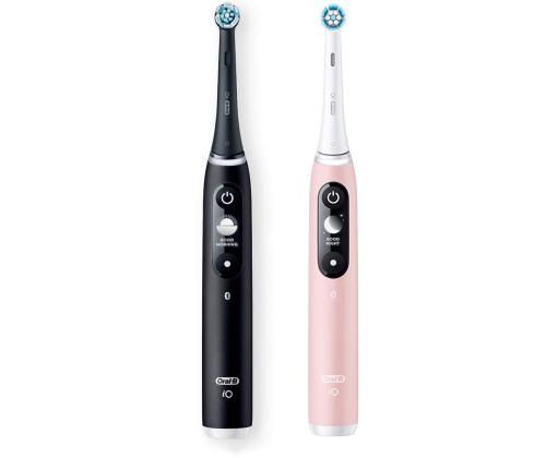Braun Oral-B iO6, 2 tk, must/roosa - Elektriliste hambaharjade komplekt