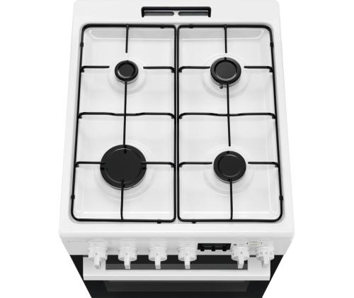 Electrolux 600 Seeria SteamBake, 58 L, laius 50 cm, valge - Gaasipliit elektriahjuga