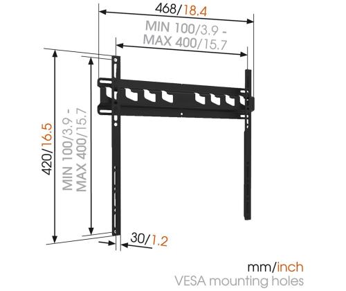 Teleri seinakinnitus Vogels MA3000 (32-55")